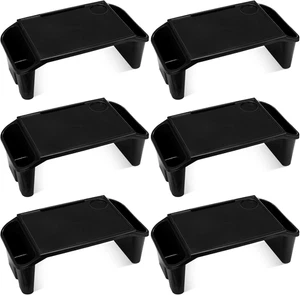 6 Pcs Kids Lap Desk Tray with Storage Plastic Breakfast Laptop Trays with Side P - Picture 1 of 12