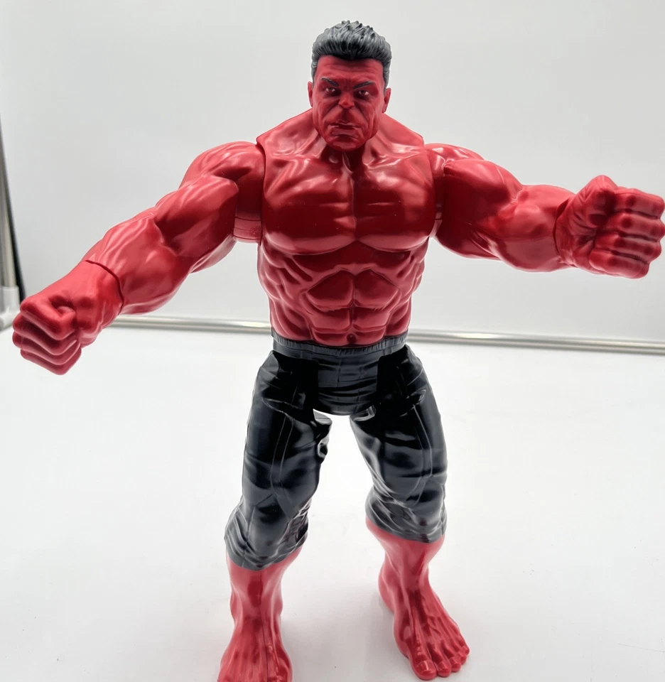 "Figura de acción 2024 Marvel Capitán América: Un mundo feliz Hulk rojo 11,5""" Foto 1 de 4