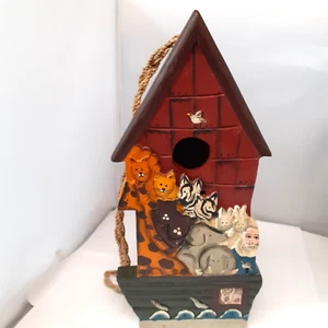 Large Wooden Noahs Ark Birdhouse Preowned - Picture 1 of 5