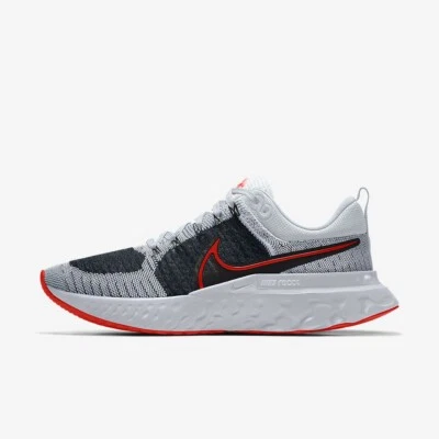 Nike React Infinity Run Flyknit 2 UK 6.5 EUR 40.5 White Black Cirmson DC6757 017 - Image 1 of 4