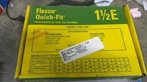 1 Box of 25 Flexco - 20004 - 1-1/2E FASTENERS Quick-Fit - Picture 1 of 3