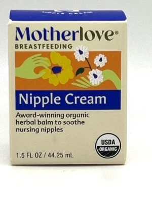 Crema para pezones Motherlove 1,5 OZ bálsamo esencial orgánico sin lanolina Foto 1 de 4