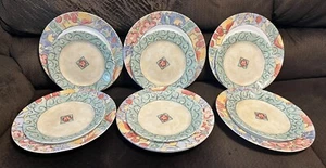 Corelle Watercolors Dinnerware 18 Pc Set 6 Dinner, 6 Luncheon & 6 7.25 " Bowls - Picture 1 of 8