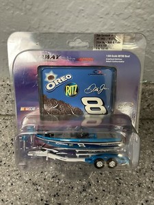 ACTION RACING DALE EARNHARDT JR  #8 OREO/RITZ  1/64 NITRO BOAT & TRAILER 2004