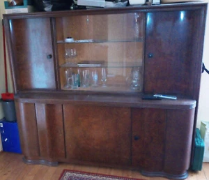 Alter Wohnzimmer Schrank Anrichte Vollholz Vintage Jugendstil - Bild 1 von 4