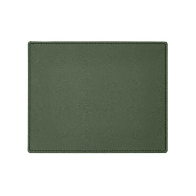 Mouse Pad Vera Pelle Verde cm 25x20 - Angoli Squadrati Cuciture Perimetrali - Immagine 1 di 2