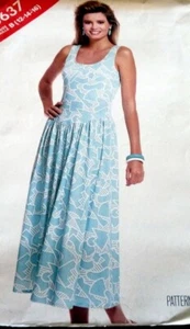 *LOVELY VTG DRESS Sewing Pattern 12-14 - Picture 1 of 1