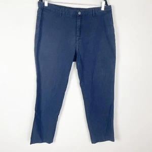 Massimo Dutti Herren 38X28 Cropped Navy Blau Micro Karo Hose Pants Careerwear - Bild 1 von 10