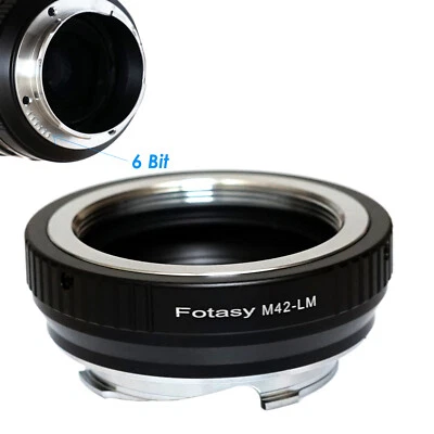 FOTASY 6 Bit M42 42mm Screw Mount Lens to Leica M Camera Adapter M6 M8 M7 M9 M10 M11