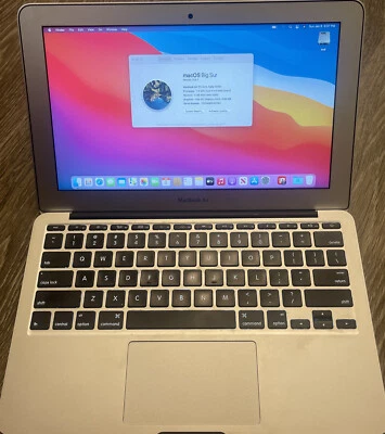 Apple MacBook Air 11 Inch Core I5 1.4ghz 4gb Ram 128GB SSD MacOS Big Sur - Image 1 of 4