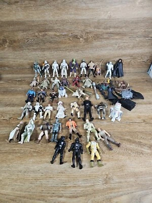 Star Wars Action Figures (late 90’s early 2000’s) Lot of 39 W/Accessories VTG  - Image 1 of 4