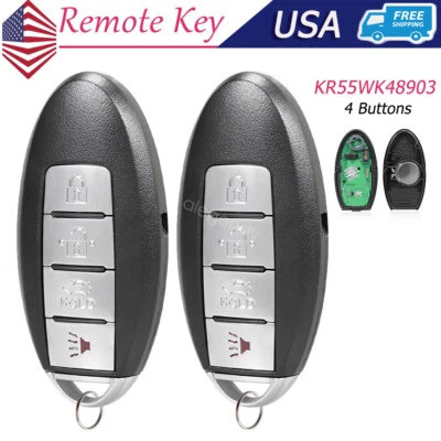 2 For 2009 2010 2011 2012 2013 2014 Nissan Maxima Keyless Entry Remote Key Fob - Image 1 of 4