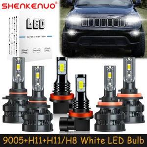 For Jeep Grand Cherokee 2014-2017 Combo LED Headlight Bulb High Low Fog Light Z8 - Picture 1 of 21