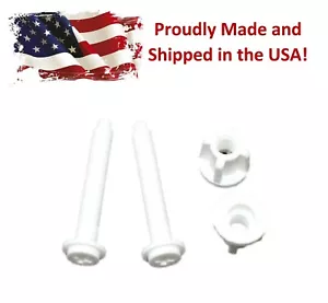 Set of 2 Plastic Toilet Seat Hinge Bolt Screw For Top Mount Toilet Seat Hinges - Picture 1 of 9