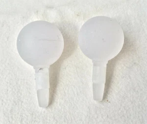 Endstücke für IKEA Gardinenstange - rund, Kugel, weiß, mat,t Ø 3 cm, Kunststoff - Bild 1 von 1