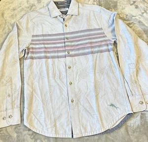 Tommy Bahama Mens Size XS Canyon Beach Flannel Horizon Stripe Shirt SouthWestern - Picture 1 of 11