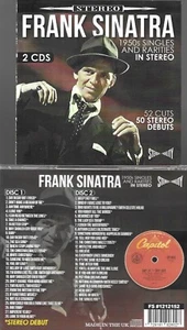 FRANK SINATRA-1950s SINGLES & RARITIES-FIRST TIME IN STEREO-2 CDS - Picture 1 of 2
