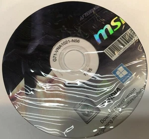 DVD controladores y utilidades de posgrabadora MSI (G71-VNA1021-N56) - Imagen 1 de 1