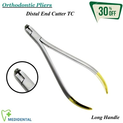 TK PLUS Dental Orthodontie Pince Coupante Distale Archwire Cutter Safety Hold TC Inserts