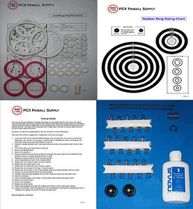 Kit de puesta a punto Gottlieb/Premier Gold Wings Pinball 1986 - incluye kit de anillo de goma - Imagen 1 de 2