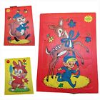 Built Rite Toys Sta-N-Place Furry Inlaid Child's Tray Puzzle set of 3