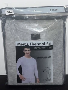 Men’s Thermal Set 100% Comfort-fit 2pc Set XXL, XL, M,L - Picture 1 of 3