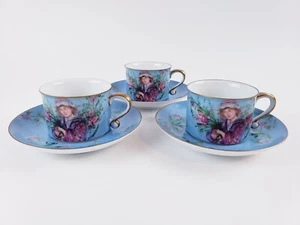 Rosenthal Cup And Saucer 60's Hibel Vertu "Flower Girl" Germany Limited Edition - Picture 1 of 7