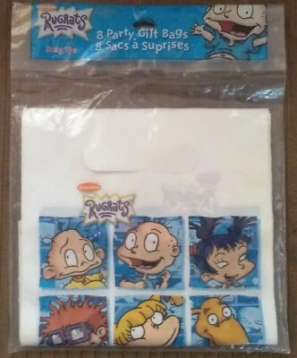 Rugrats MIP NOS Sellado Sin Abrir 8 Bolsas de Regalo de Fiesta Nickelodeon 2000 Artículos de Diseño Foto 1 de 4