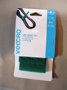 velcro one-wrap confezione da 6 VERDE 11 pollici x 1-2 pollici modello 90472 - Foto 1 di 1