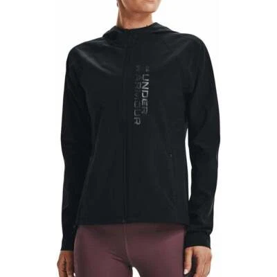 Under Armour Women's OutRun The Storm Jacket - Black -  100% Authentic New Tags - Image 1 of 4