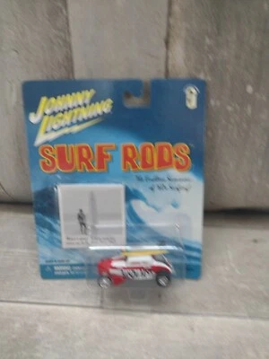 Johnny Lightning Surf Rods Banzai Babes Ford Rojo/Blanco Tablas de Surf Diecast 1/64 Foto 1 de 2