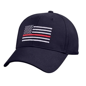 Thin RED Line USA Flag Ball Cap Fire Fighter Support Volunteer Fireman Hat BLUE - Picture 1 of 1