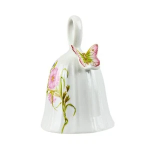 Butterfly Bell 3D Vintage Porcelain Mid-Century Modern Kitsch Cottagecore 1984 - Picture 1 of 7
