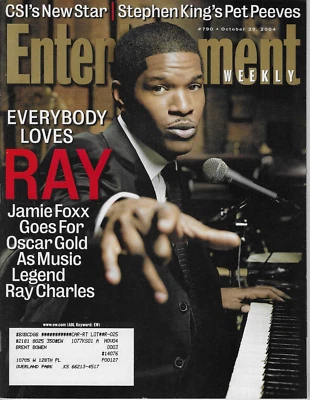 Entertainment Weekly Magazine Oct 29, 2004 Jaimie Fox Ray Charles Stephen king - Image 1 of 2