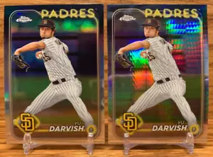 YU DARVISH Prism + Refractor LOT | 2024 Topps Chrome San Diego PADRES #237 - Picture 1 of 2