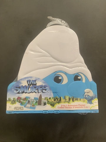 The Smurfs-2-1 Adventure Playset Box Set Movie Rare NEW! Cover