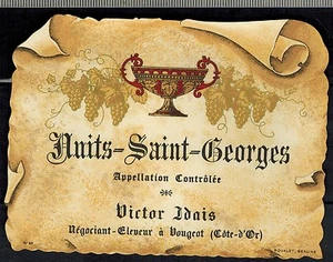 Etiquette de Vin de Bourgogne-Nuits-Saint-Georges-V.Idais-R.290 - Foto 1 di 1