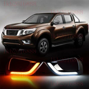 For Nissan Navara NP300 2015-18 LED DRL Daytime Running Light Fog Light W/ turn - Picture 1 of 9