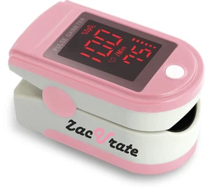 Zacurate Pro Series Pink Fingertip Pulse Oximeter Blood Oxygen Monitor O2 Meter - Picture 1 of 7