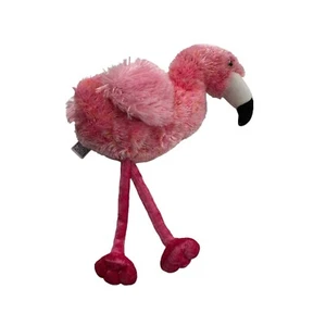 Aurora Pink Flamingo Plush Toy 12" Soft Polyester Stuffed Animal Zoo Bird Water - Picture 1 of 14