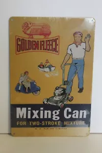 GFMCMS1 GOLDEN FLEECE Mixing Can Metal Sign New 20 cm W X 30 cm H - Picture 1 of 2