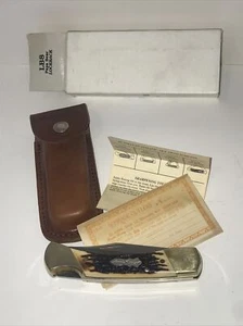 SCHRADE Uncle Henry LB8 Papa Bear USA Lockback Knife / Sheath / Box / Papers - Picture 1 of 13