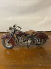 Die Cast Motorcycle 1942 Indian "Model 442" 1:10 Scale Good Condition