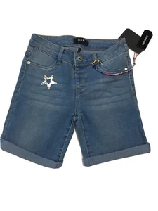 DKNY Girls Midi Regular Rise Bermuda Shorts With Bracelet Size 10 - Picture 1 of 5