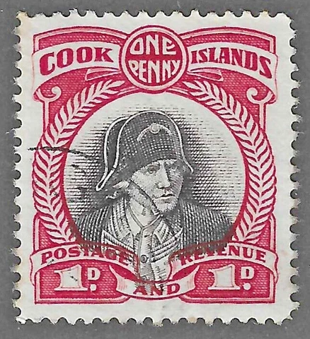 Cook Islands (1935) - Scott # 92,   Used Cover