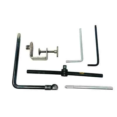 6 Pcs Bondhus Long Arm Hex Keys, Cylinder Pin, C Clamp Wide Jaw Opening and More - Image 1 of 4