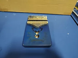 17Keys Wood Color/Blue Deer Finger Thumb Piano Kalimba musical Instrume - Picture 1 of 7