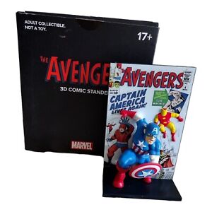 The Avengers 3d Comic Standee Captain America Marvel Loot Crate NEW Comic #4