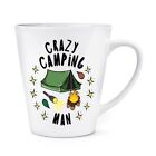 Verrückte Camping Mann Stars 341Ml Latte Becher Tasse Fest Happy Camper Vatertag