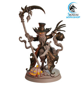 Pumpkin Scarecrow Scythe - Signum Games - Fantasy Dungeons and Dragons Mini